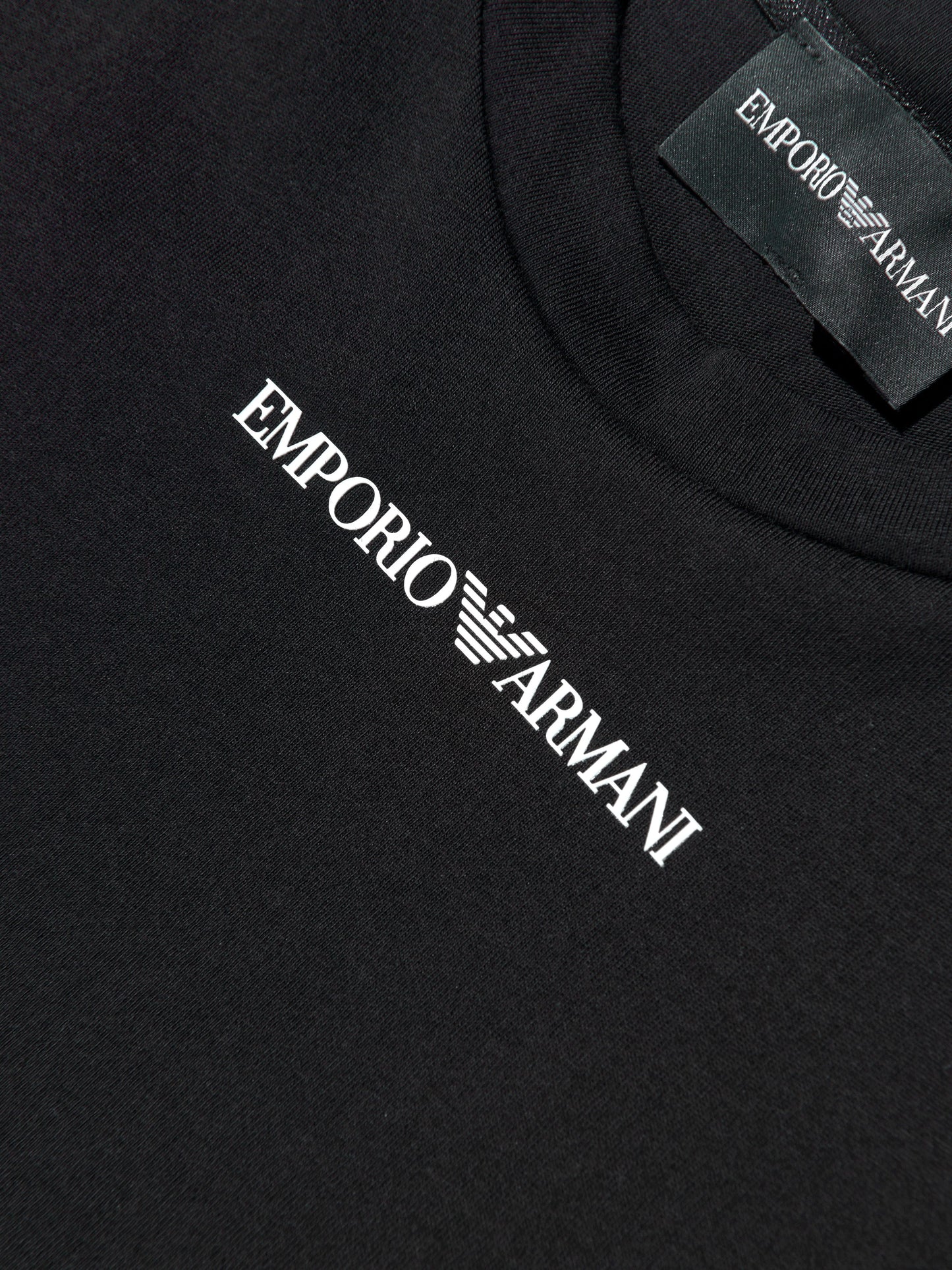 Emporio Armani Boys Logo T-Shirt in Black