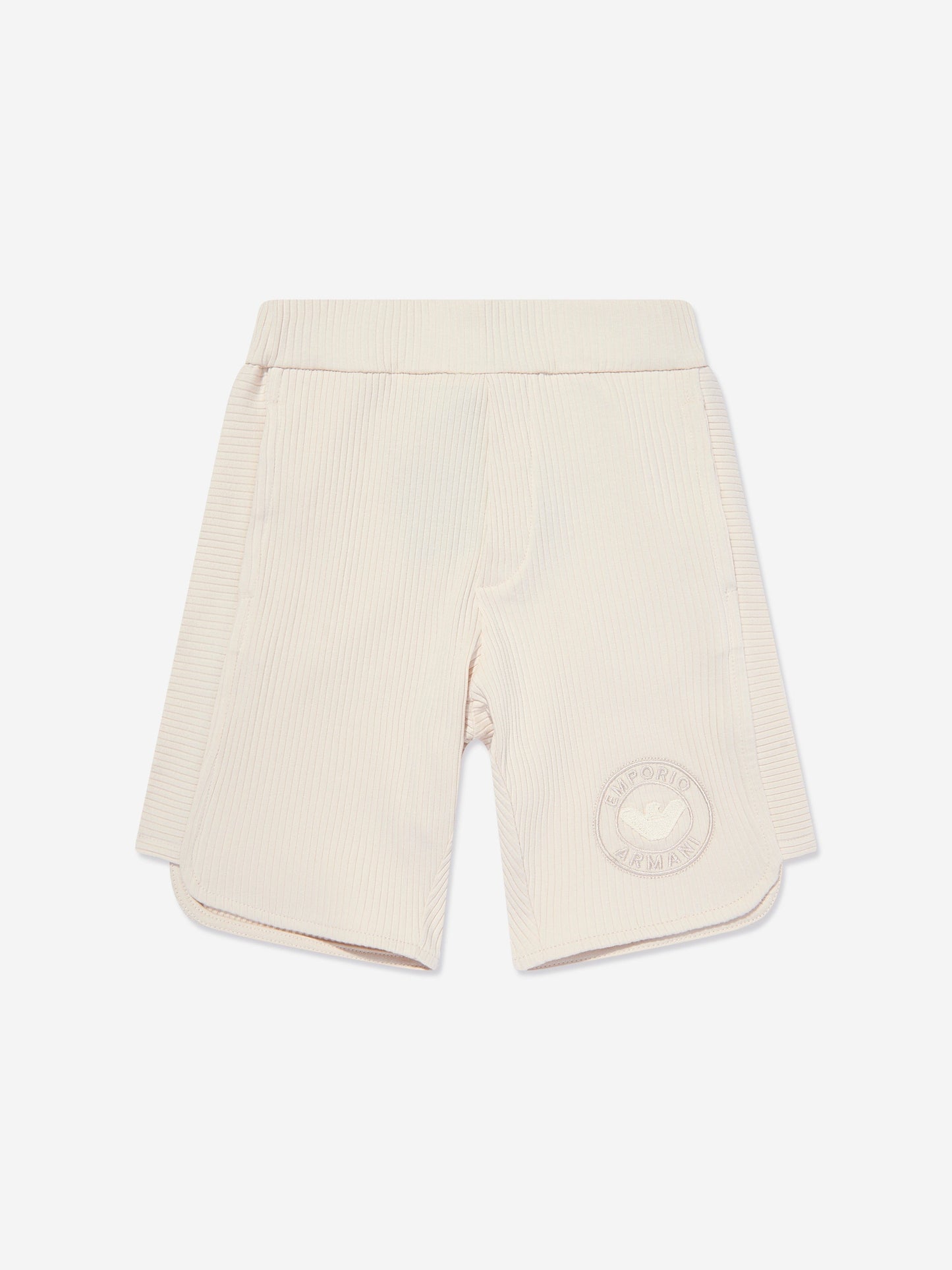 Emporio Armani Boys Logo Shorts in Beige