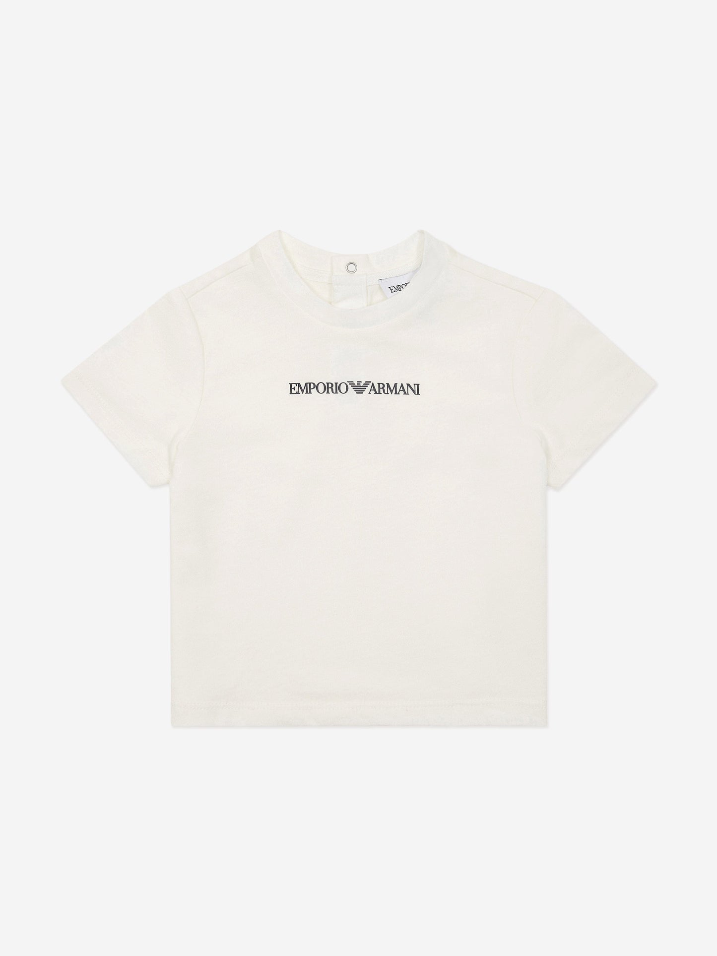 Emporio Armani Baby Boys Essential T-Shirt in White