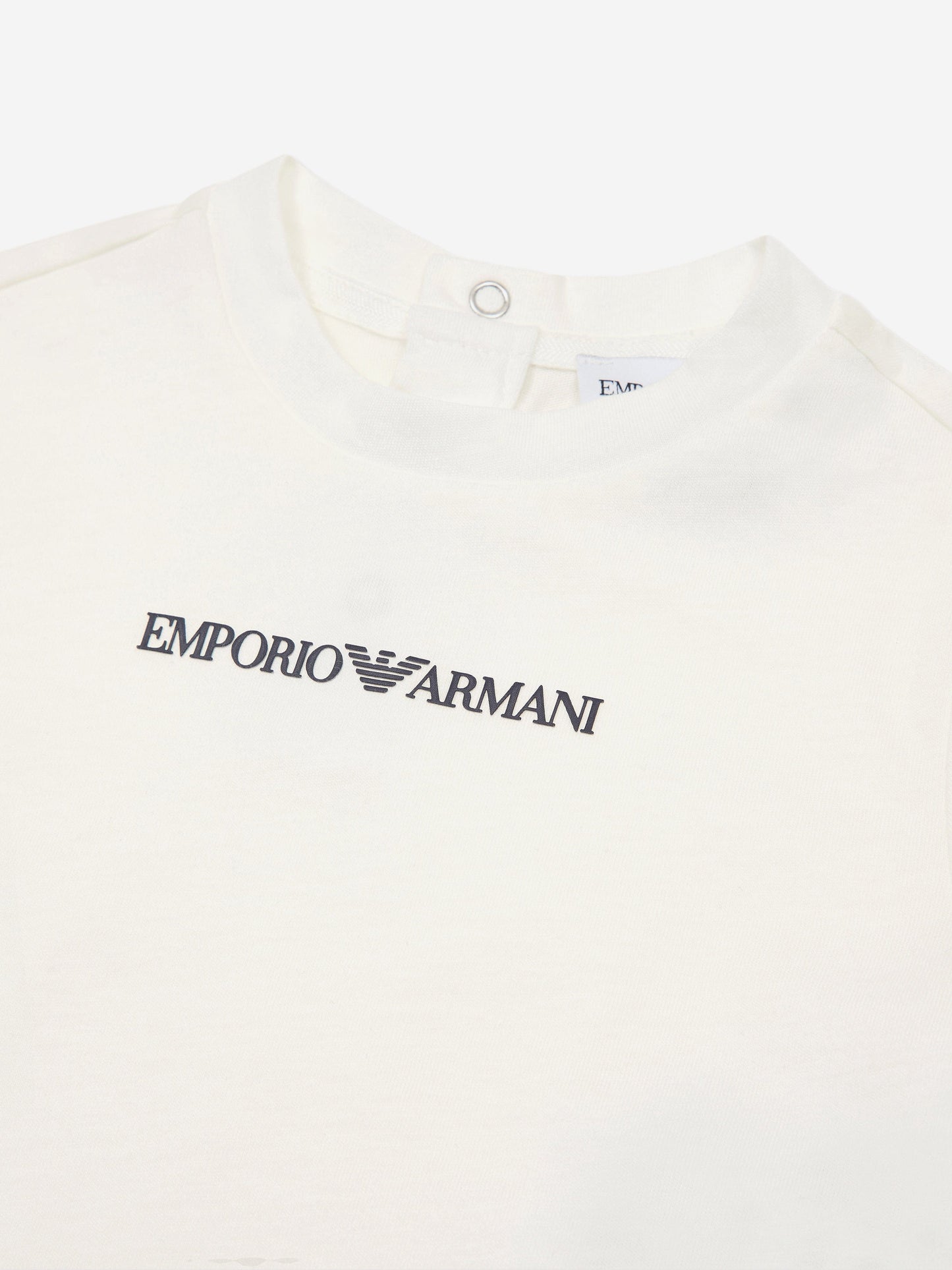 Emporio Armani Baby Boys Essential T-Shirt in White