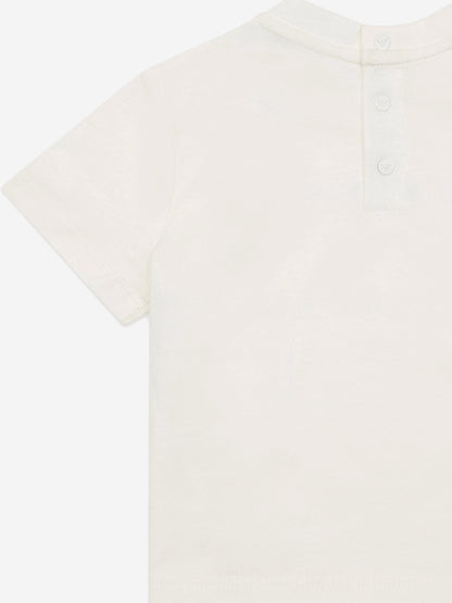 Emporio Armani Baby Boys Essential T-Shirt in White