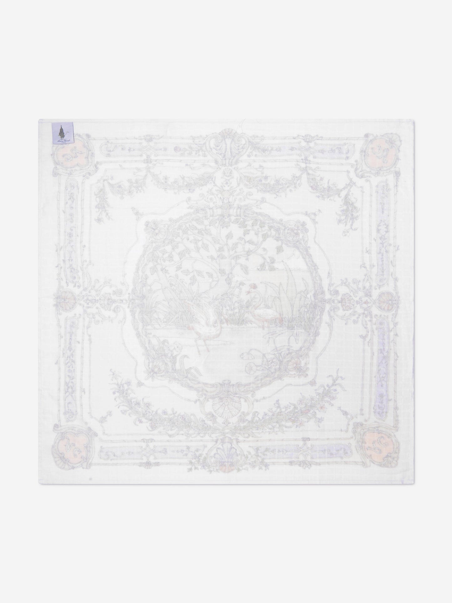 Atelier Choux Baby Girls Tapestry Swaddle in Purple (100cm)