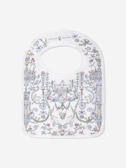 Atelier Choux Baby Satin Toile De Jouy Atelier Choux & Caitlin Wilson Bib in Blue
