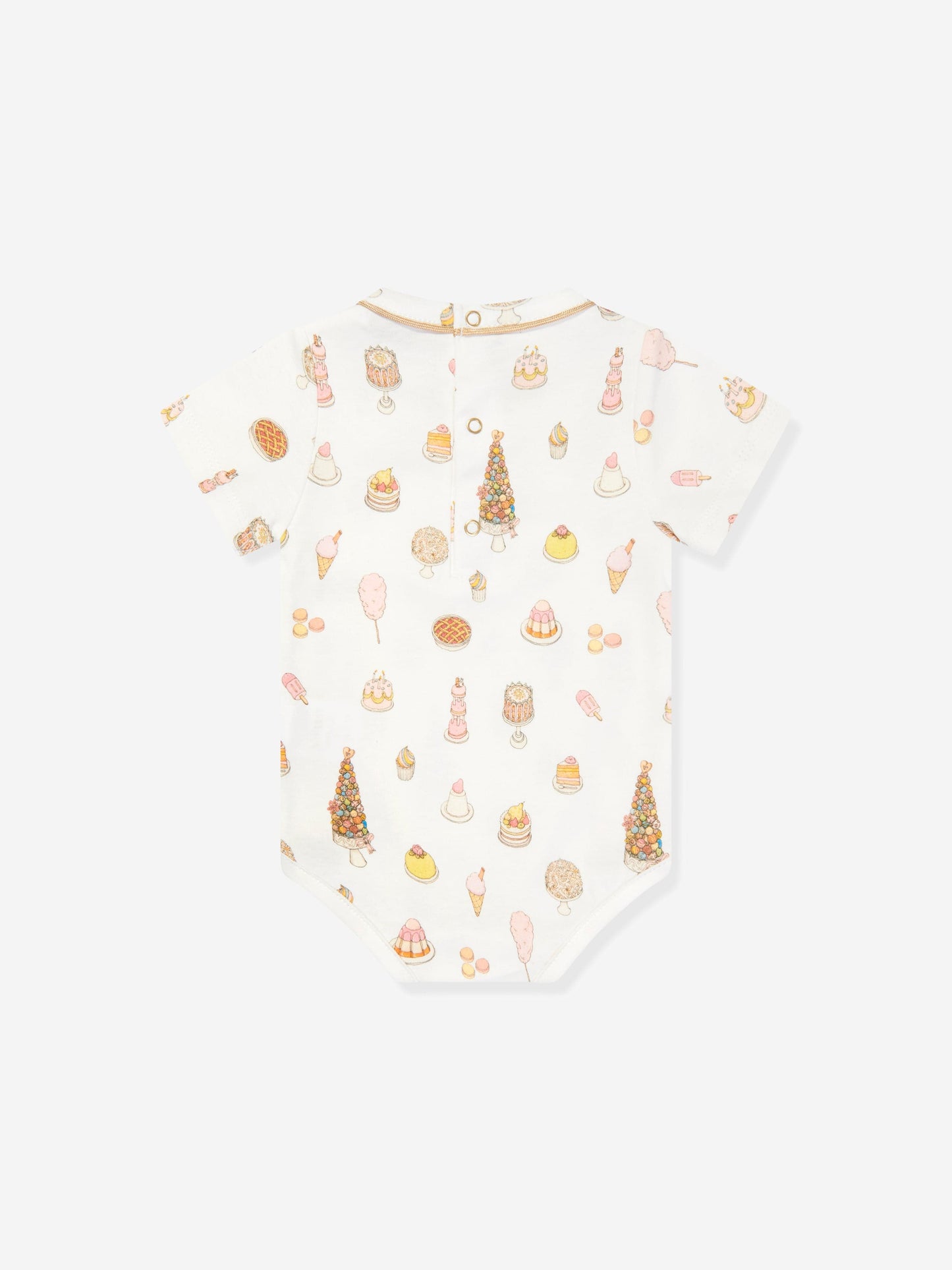 Atelier Choux Baby Classic Bodysuit in White