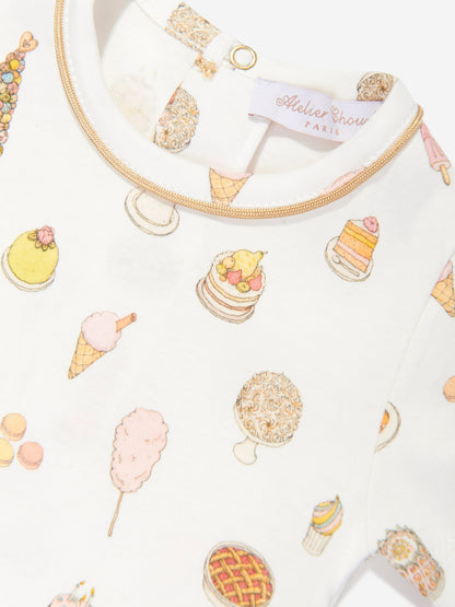 Atelier Choux Baby Classic Bodysuit in White