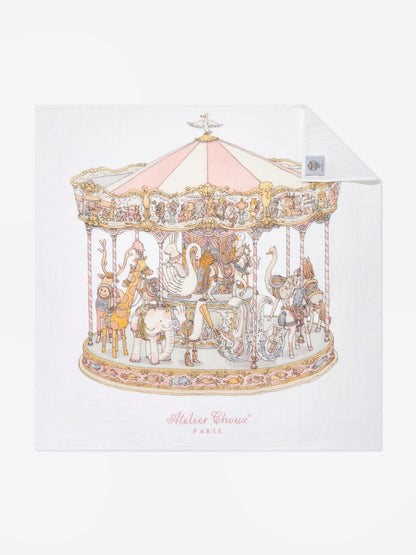 Atelier Choux Baby Girls Carousel Gift Set in Pink