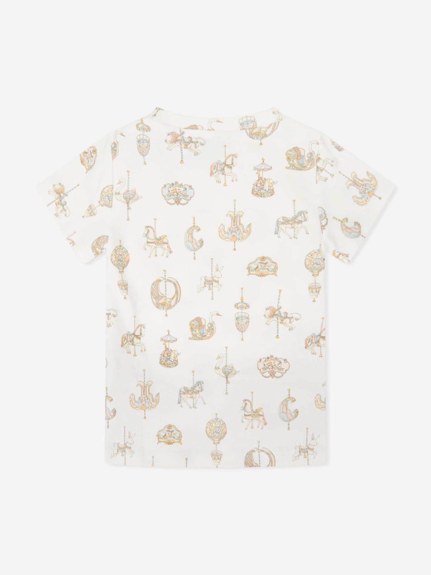Atelier Choux Girls Carousel T-Shirt in White