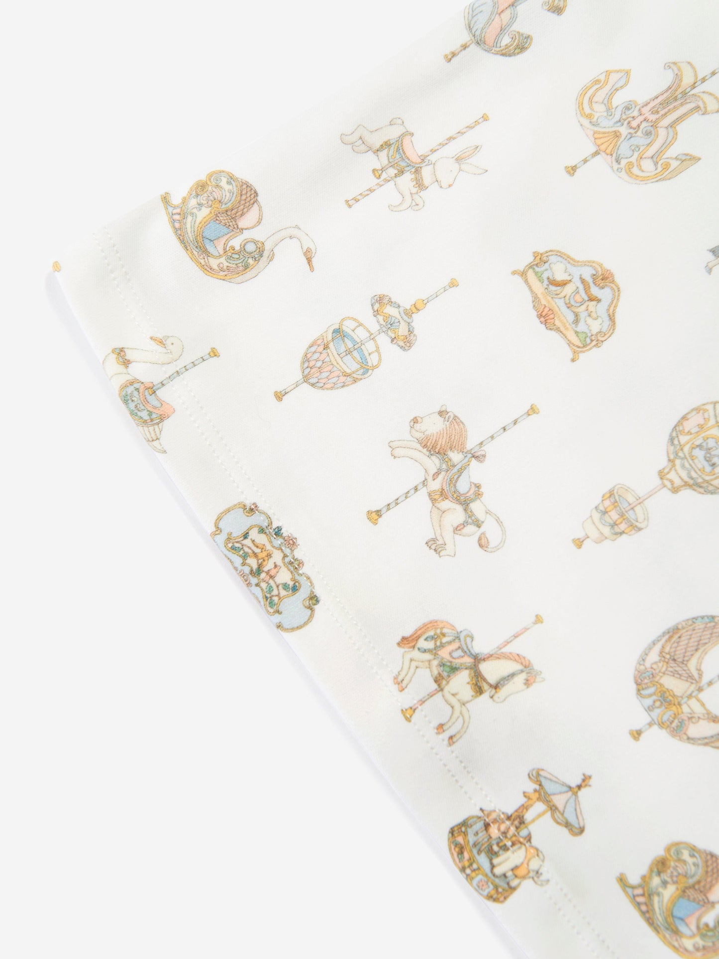 Atelier Choux Girls Carousel T-Shirt in White