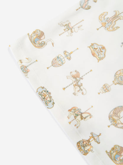 Atelier Choux Girls Carousel T-Shirt in White
