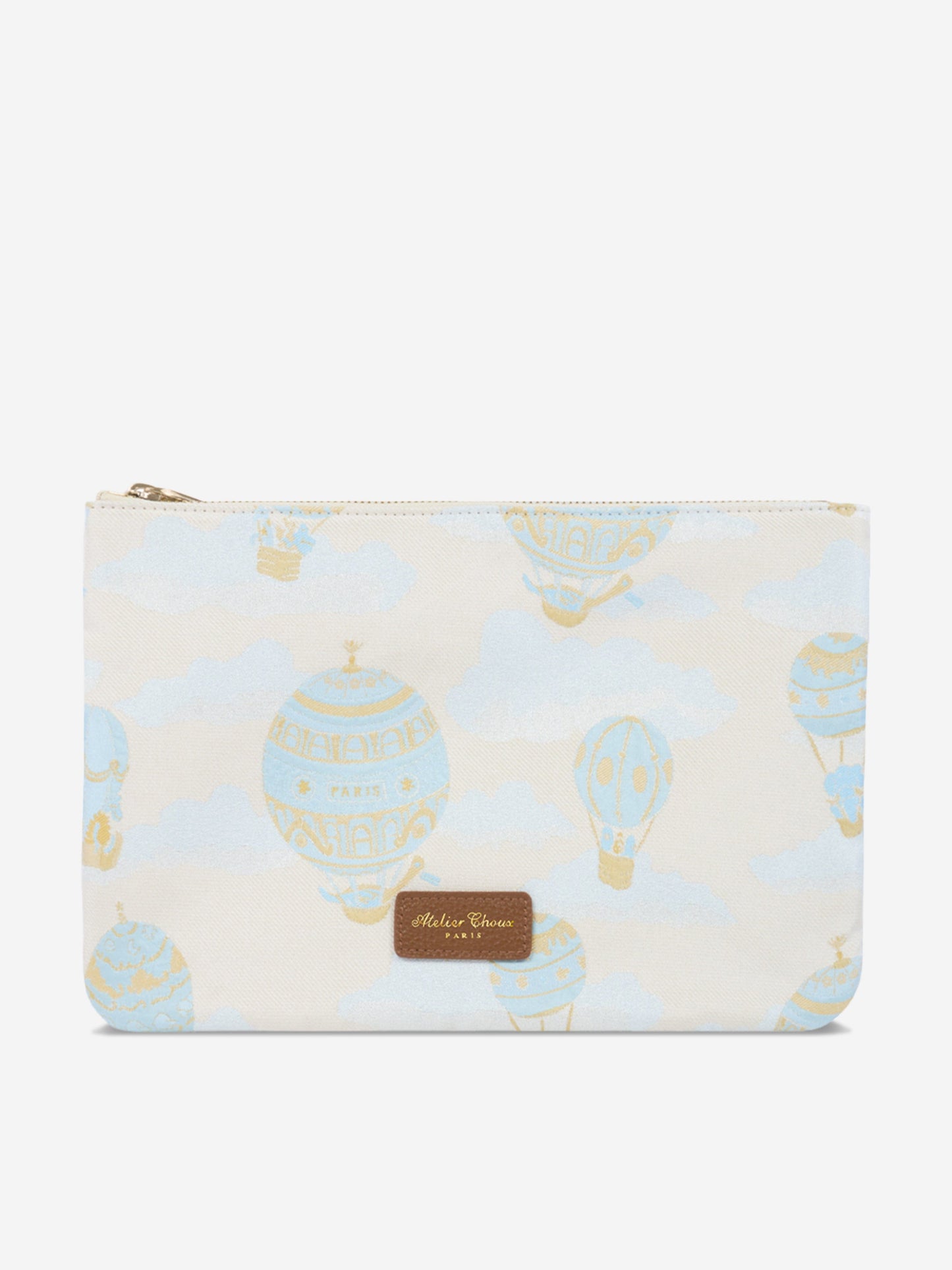 Atelier Choux Baby Hot Air Balloons Pouch in Blue (31cm)