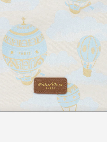 Atelier Choux Baby Hot Air Balloons Pouch in Blue (31cm)