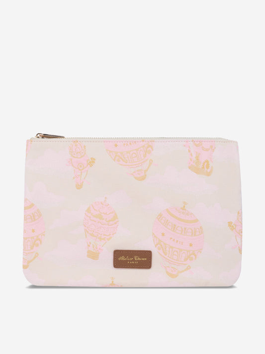 Atelier Choux Baby Hot Air Balloon Pouch in Pink (31cm)