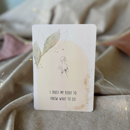 Cartes d'affirmation pour la grossesse