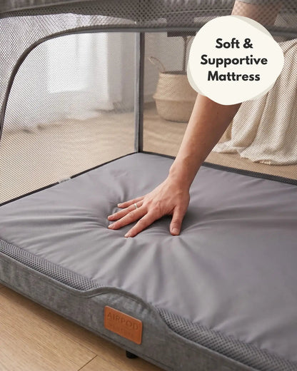 Airpod 3 Travel Cot Includes Newborn Insert - Light Grey