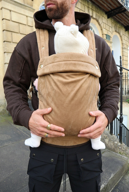 Velvet Baby Carrier - Almondine