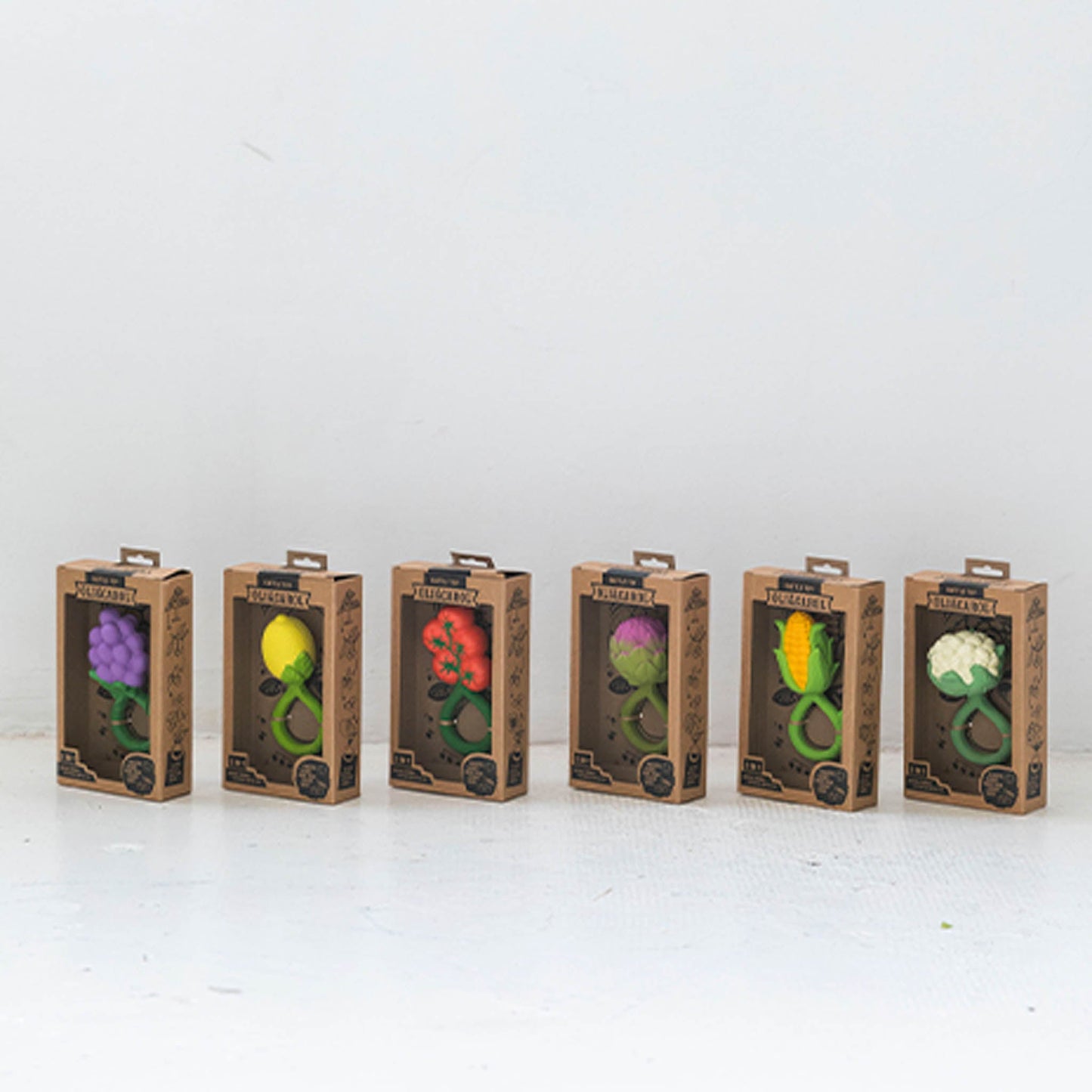 Oli & Carol Artichoke Baby Rattle & Teether