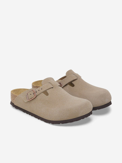 BIRKENSTOCK Kids Boston Clog Sandals in Beige