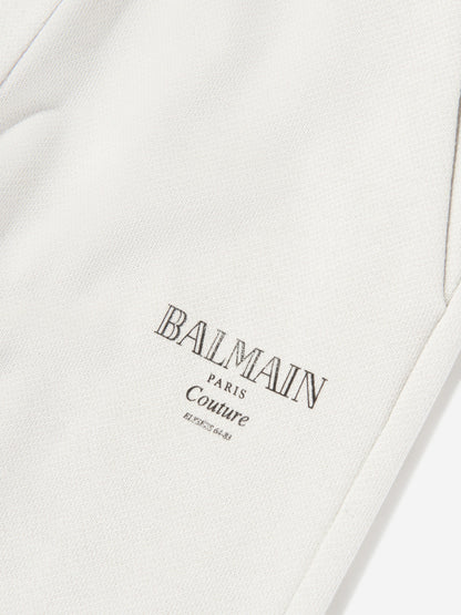 Balmain Kids Logo Joggers in Beige