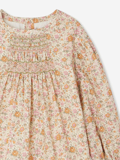 Bonpoint Girls Floral Divine Dress in Pink