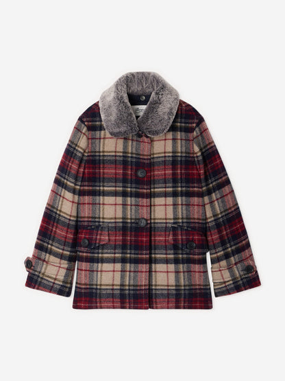 Bonpoint Girls Gigliola Coat in Multicolour