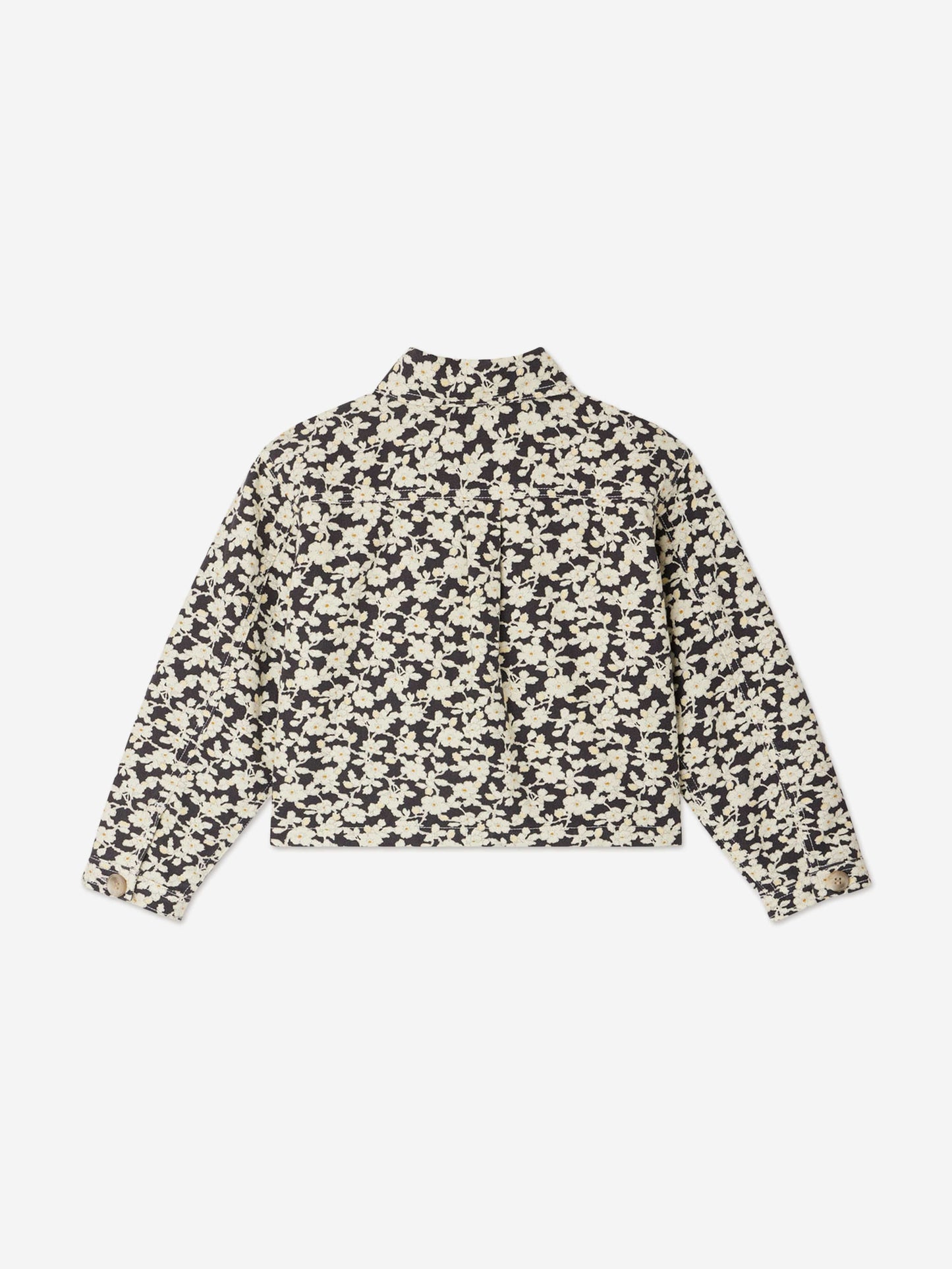 Bonpoint Girls Floral Jalia Jacket in Black