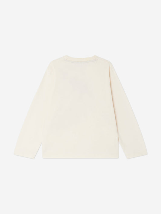 Bonpoint Boys Long Sleeve Tadda T-Shirt in Ivory