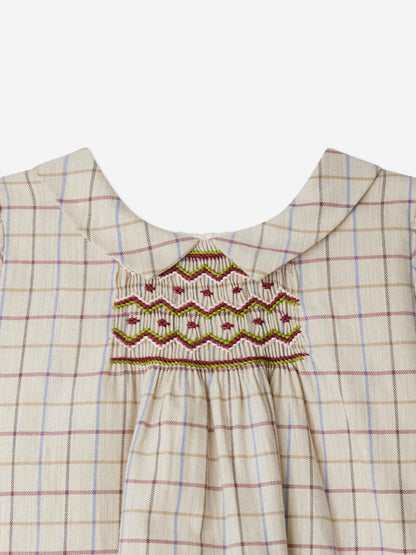 Bonpoint Baby Girls Juju Dress in Ivory