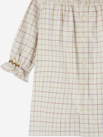 Bonpoint Baby Girls Juju Dress in Ivory