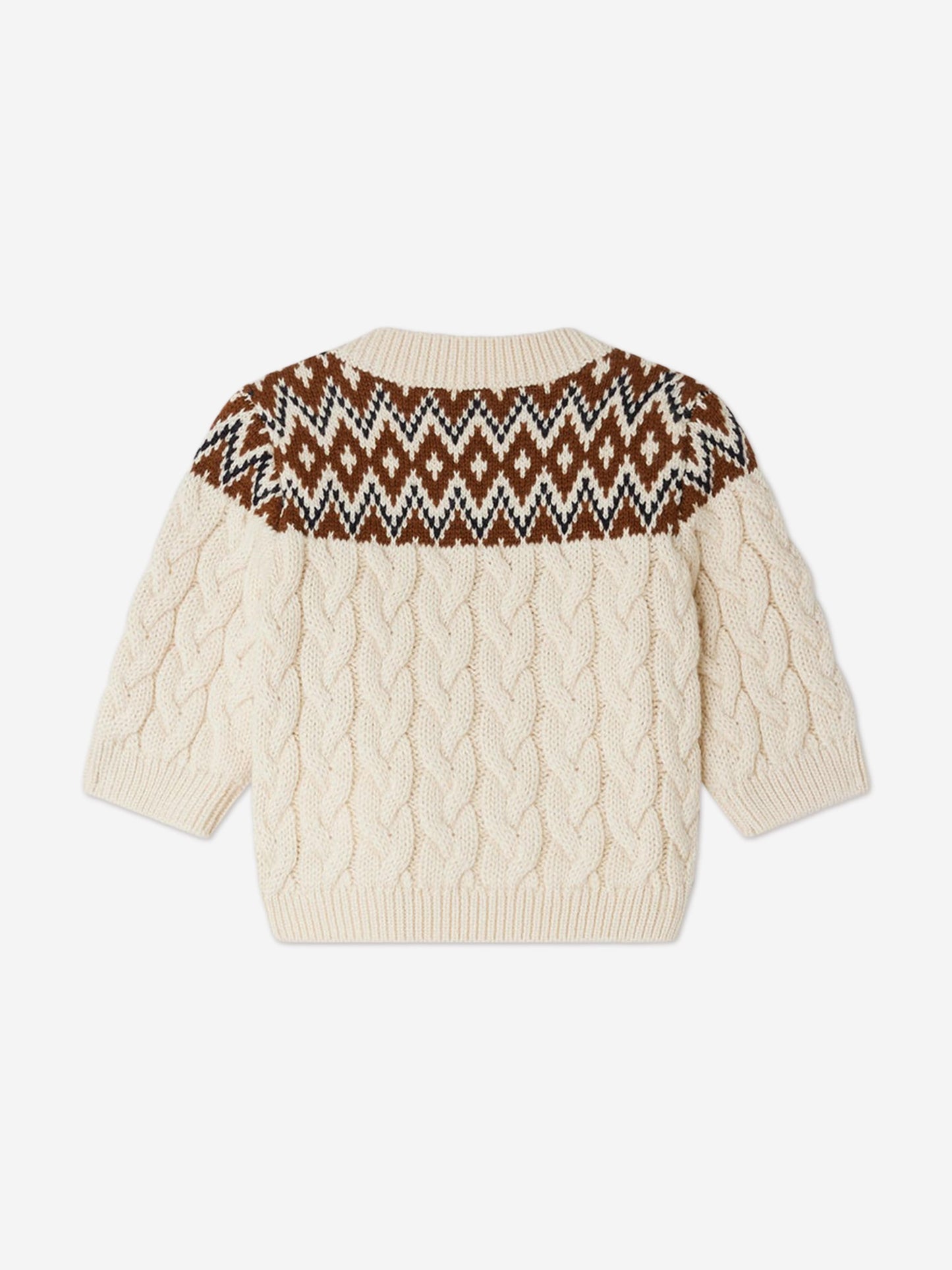 Bonpoint Baby Wool Knit Joshua Jumper  in Ivory