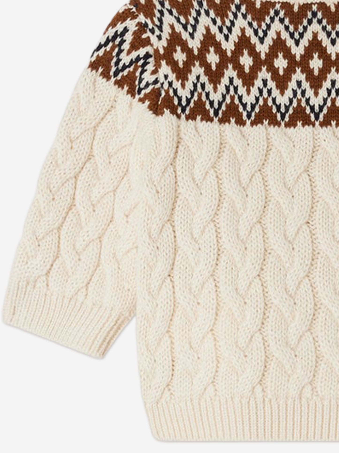 Bonpoint Baby Wool Knit Joshua Jumper  in Ivory