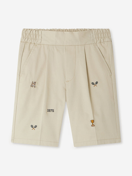 Bonpoint Boys Christian Shorts in Beige