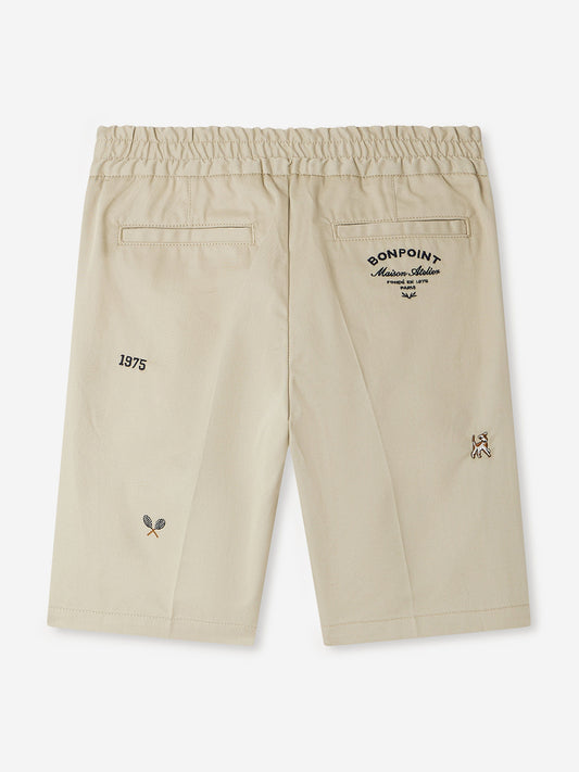 Bonpoint Boys Christian Shorts in Beige