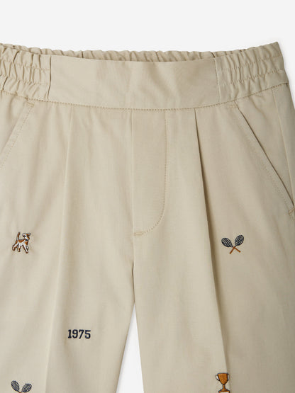 Bonpoint Boys Christian Shorts in Beige