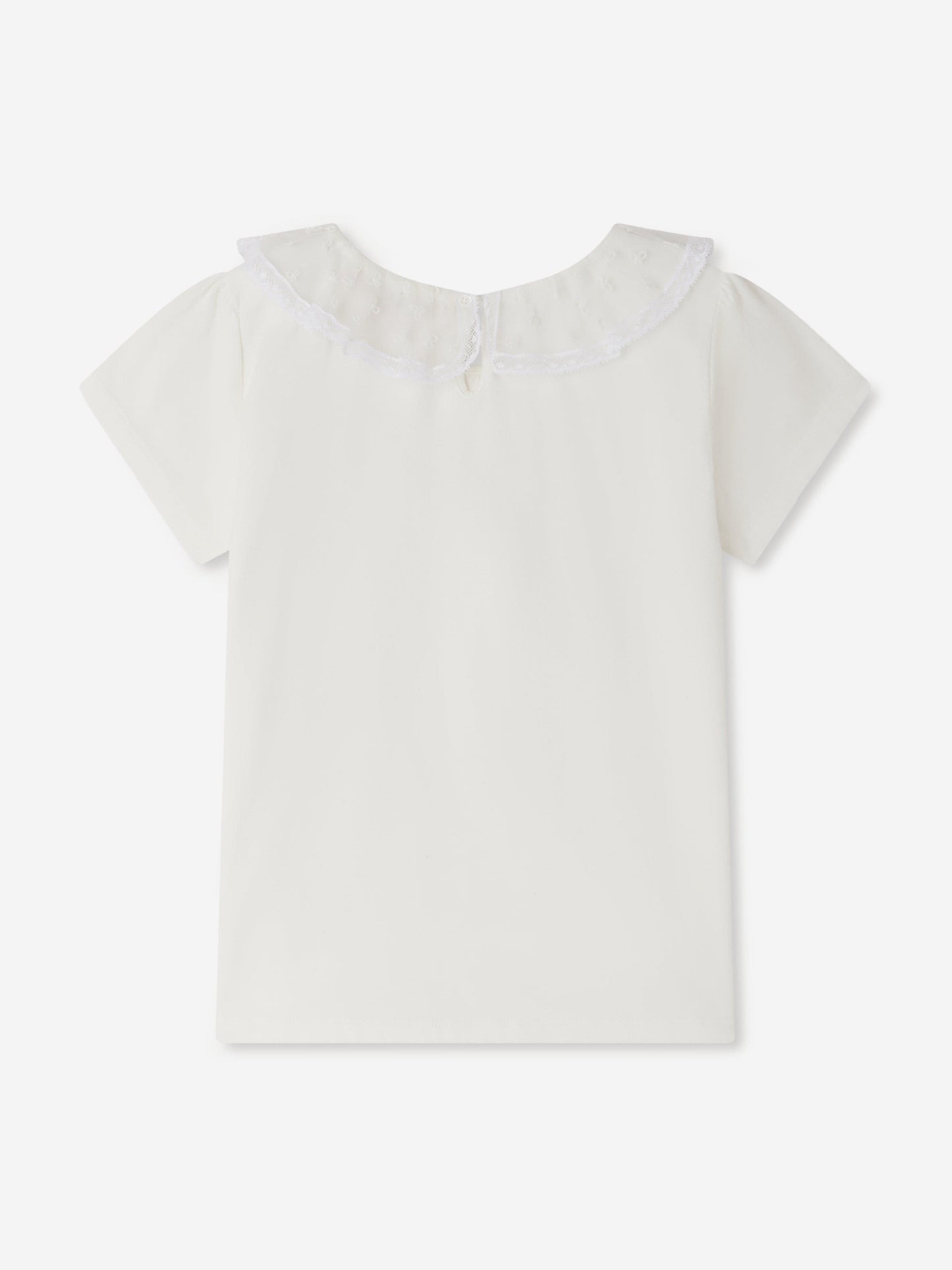 Bonpoint Girls Ernestine T-Shirt in Ivory