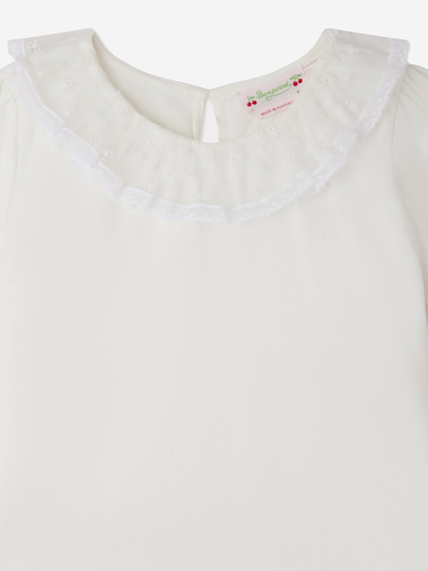 Bonpoint Girls Ernestine T-Shirt in Ivory
