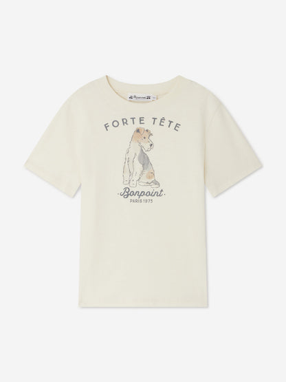 Bonpoint Boys Thibald T-Shirt in Ivory