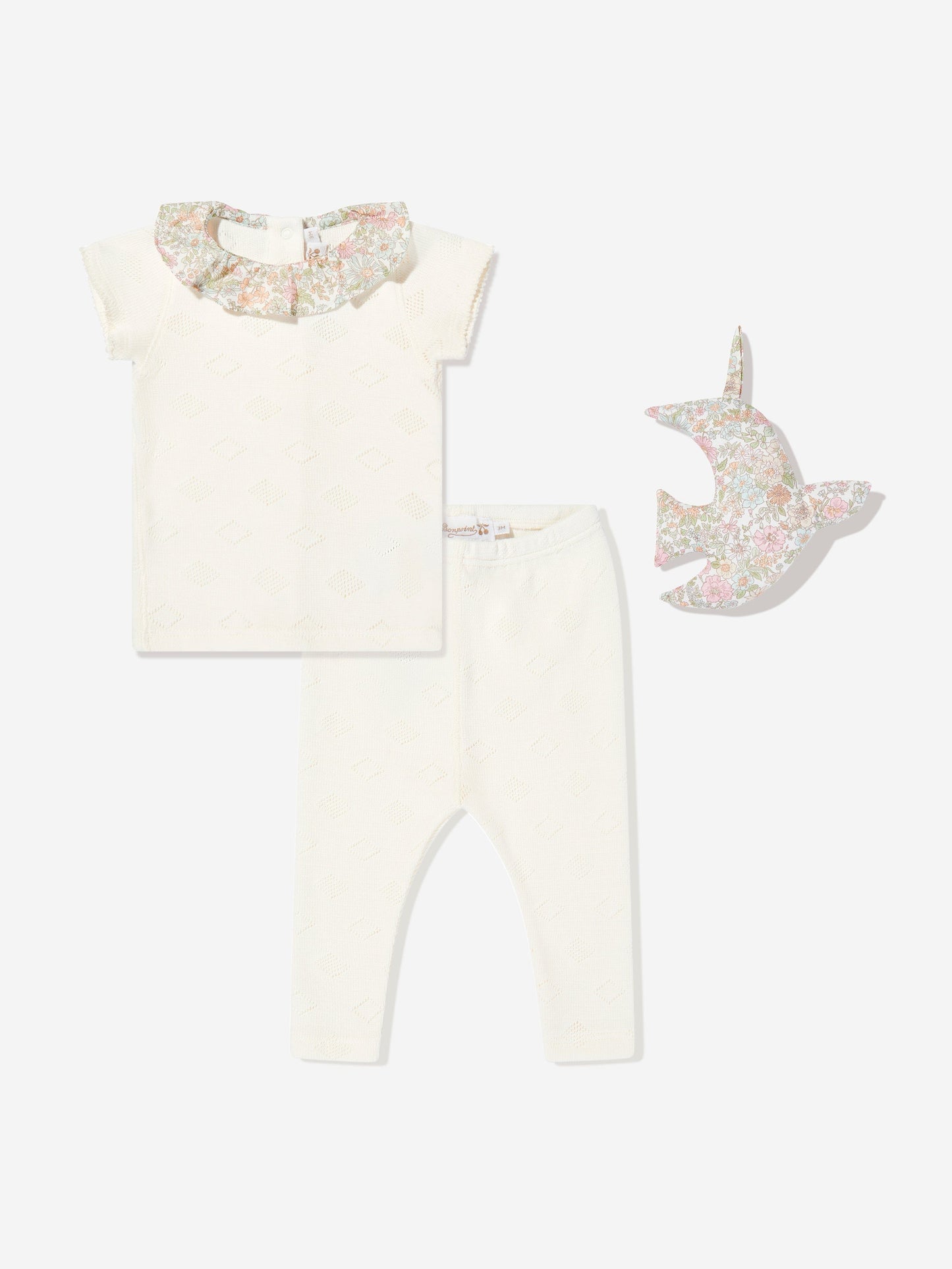 Bonpoint Baby Girls Daisie Gift Set in Ivory