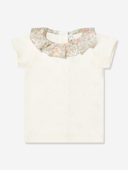 Bonpoint Baby Girls Daisie Gift Set in Ivory