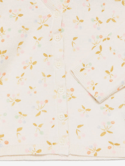Bonpoint Baby Girls Azia Cardigan in Ivory