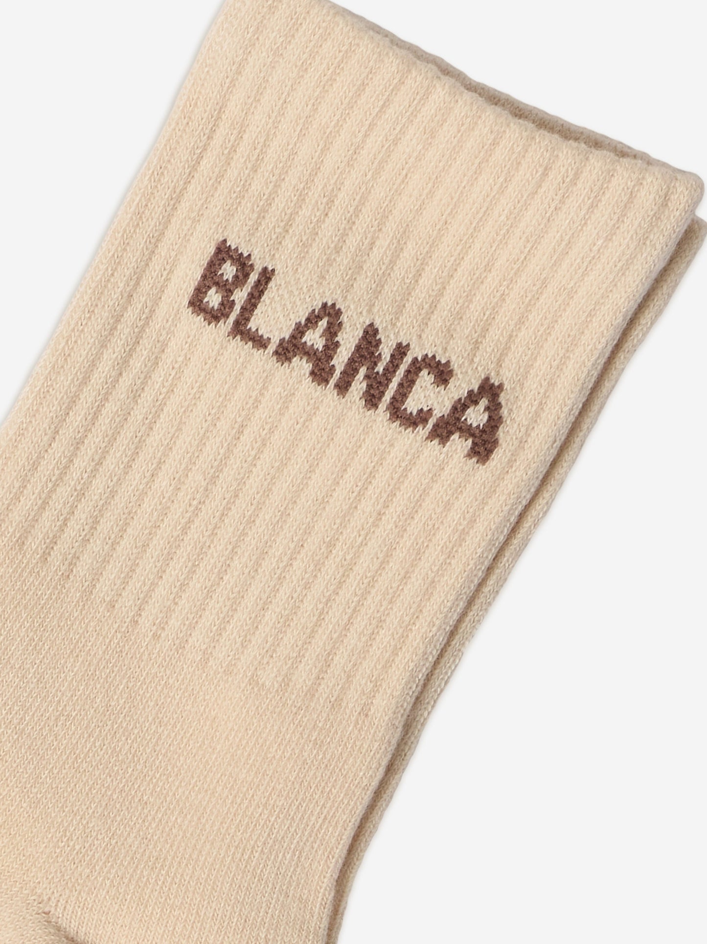 Blanca Sport Girls Logo Socks in Beige