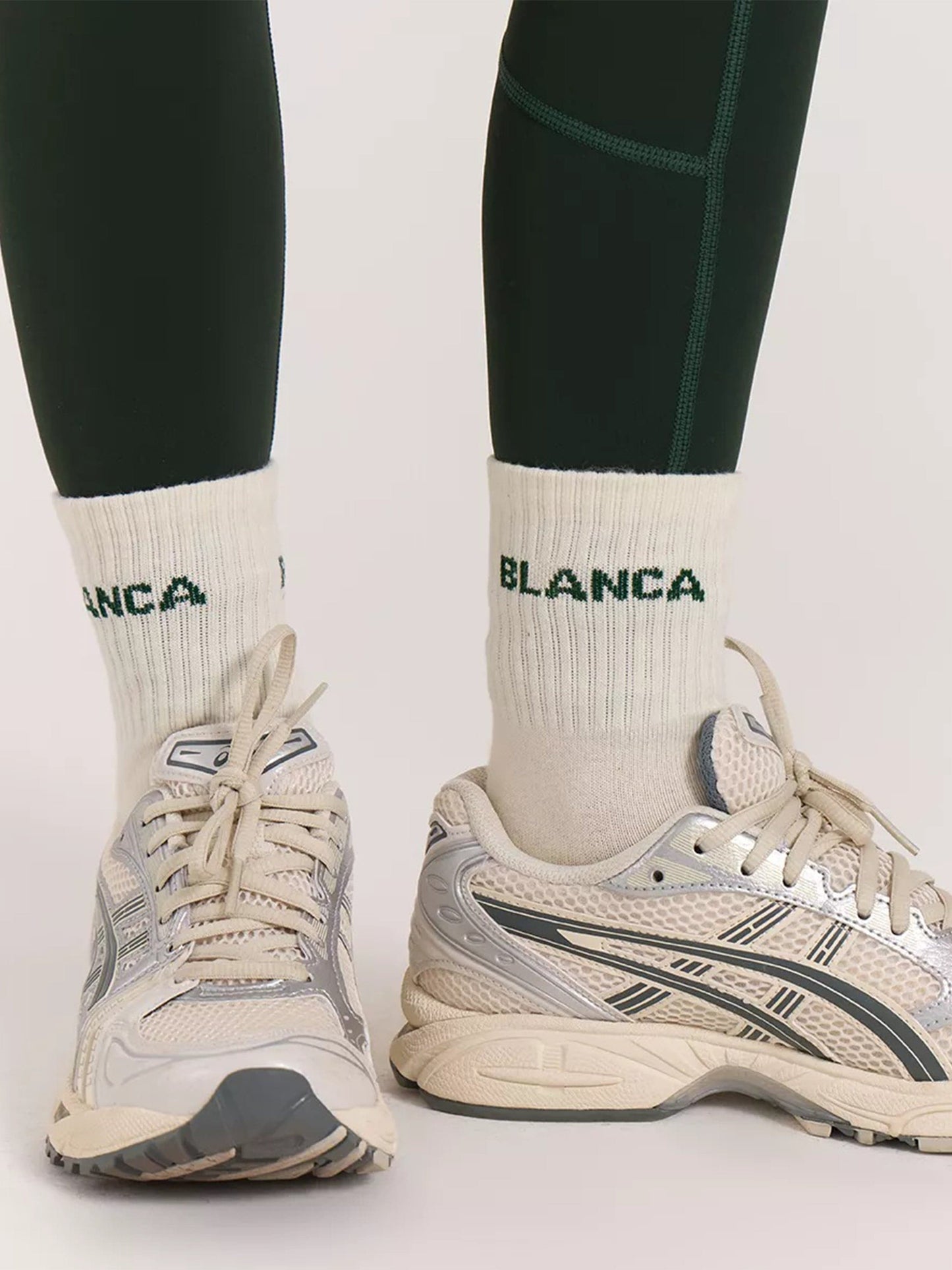 Blanca Sport Girls Logo Socks in Ivory
