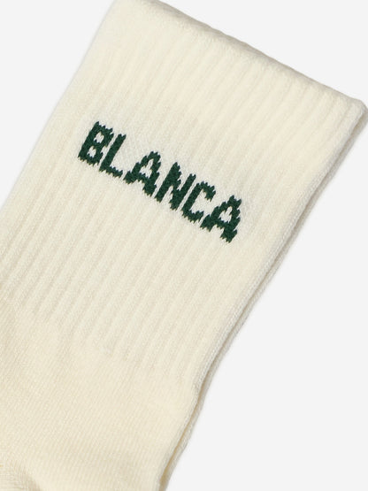 Blanca Sport Girls Logo Socks in Ivory