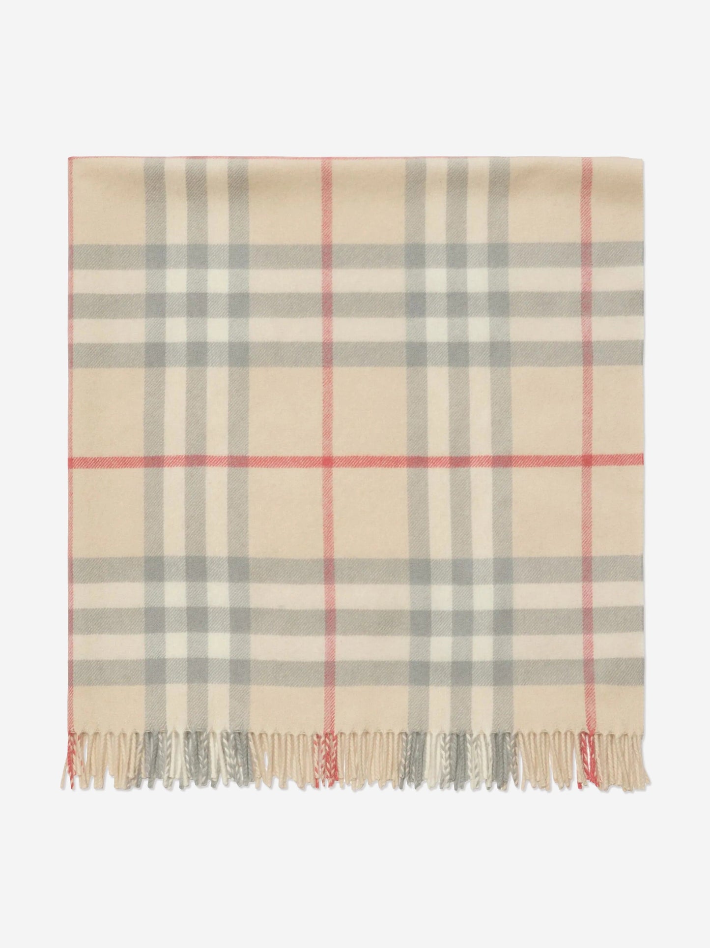 Burberry Baby Check Wool Blanket in Beige (90 x 90cm)