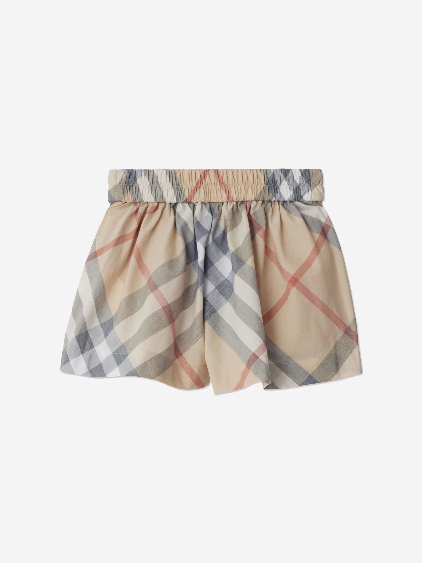 Burberry Baby Girls Marcy Check Shorts in Beige