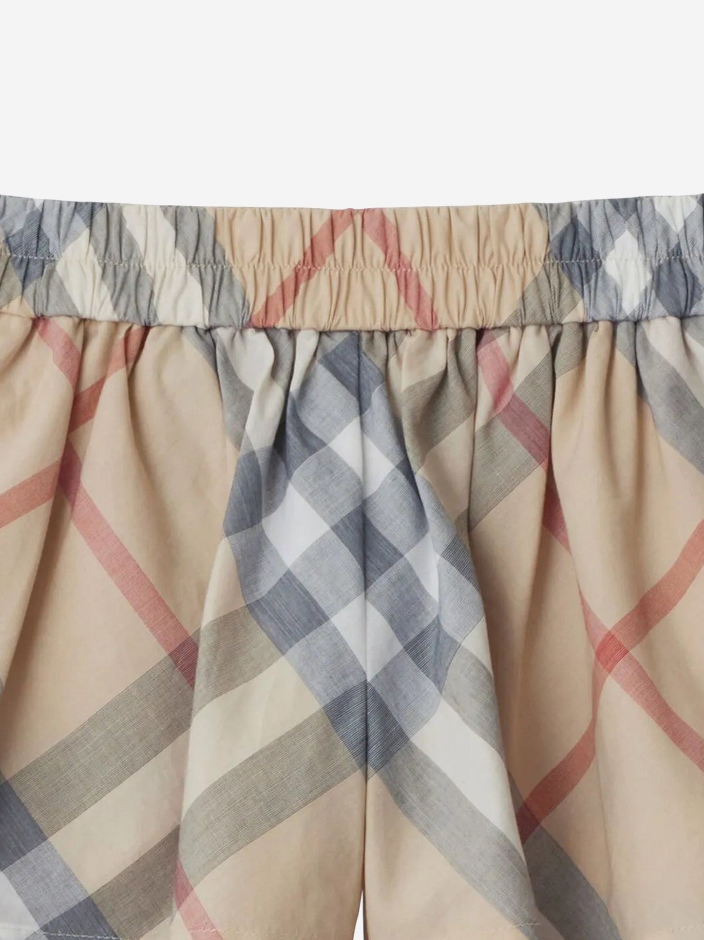Burberry Baby Girls Marcy Check Shorts in Beige