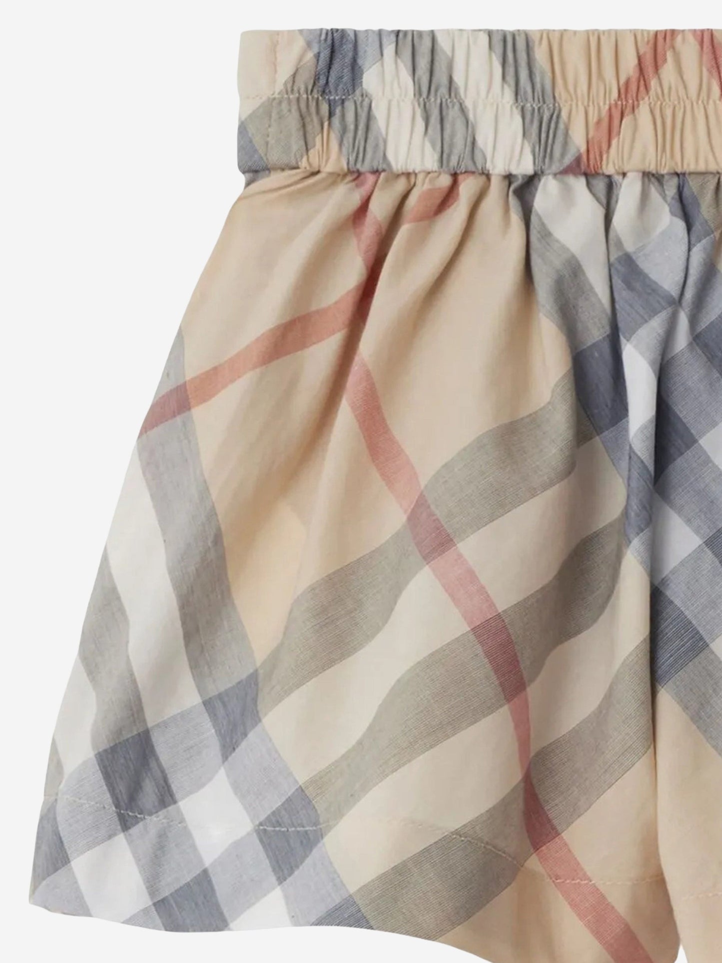 Burberry Baby Girls Marcy Check Shorts in Beige