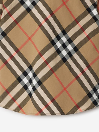 Burberry Baby Boys Owen Essential Check Shirt in Beige