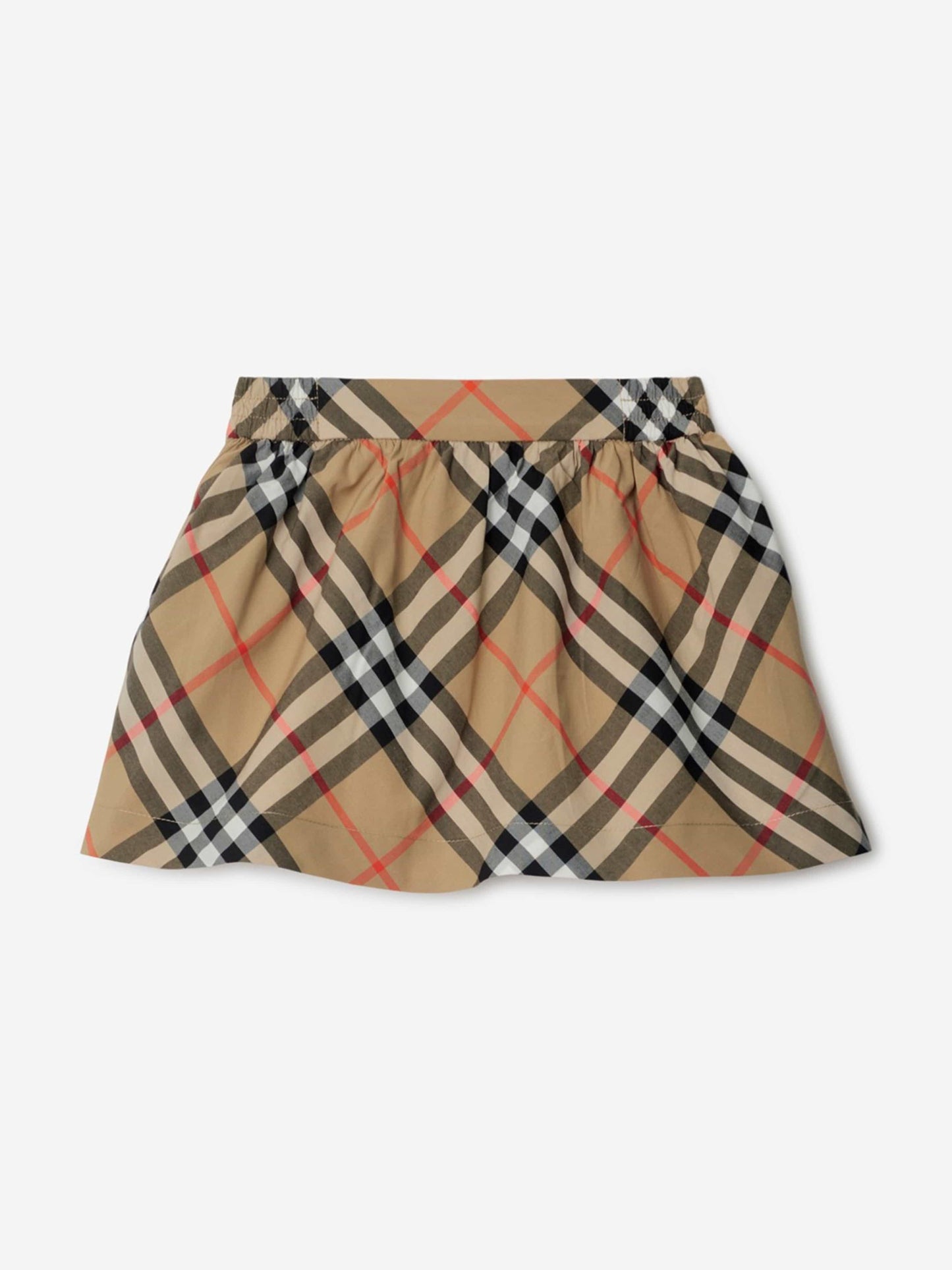 Burberry Baby Girls Check Kelsey Skirt in Beige
