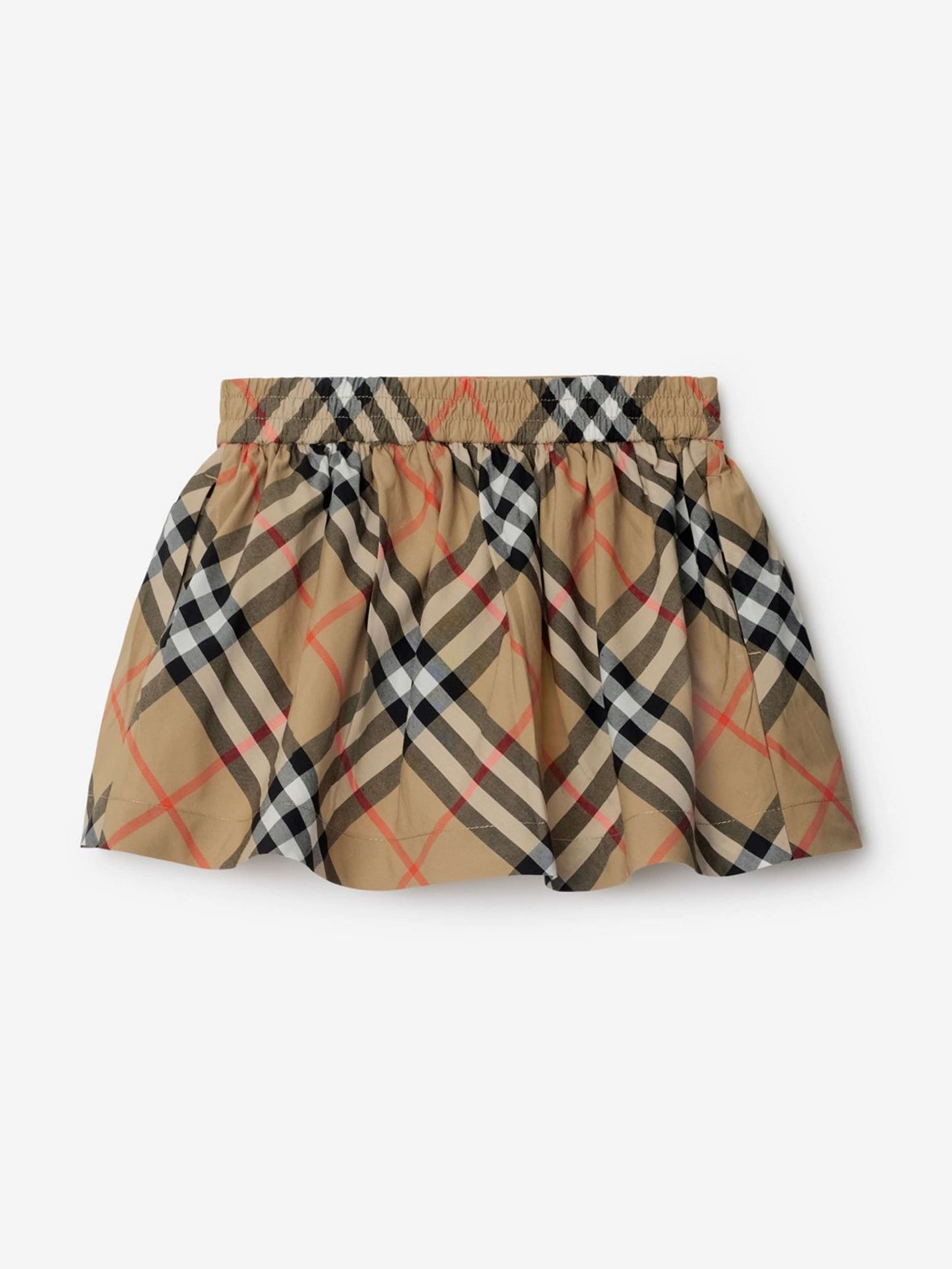 Burberry Baby Girls Check Kelsey Skirt in Beige