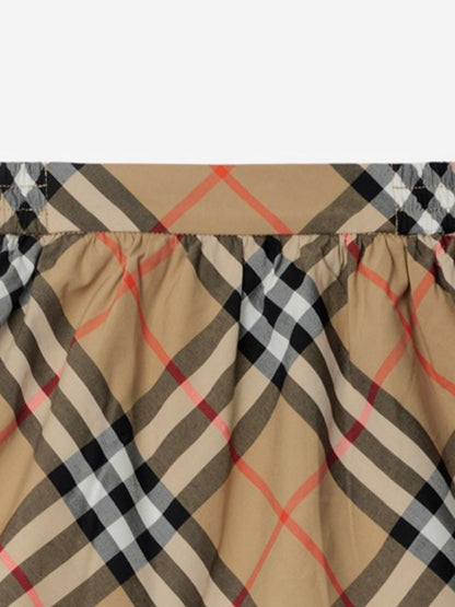 Burberry Baby Girls Check Kelsey Skirt in Beige